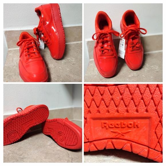 Rare Cardi B Reebok Classic Red Sneakers, NWT, Size 6, Club C Double - Picture 2 of 8